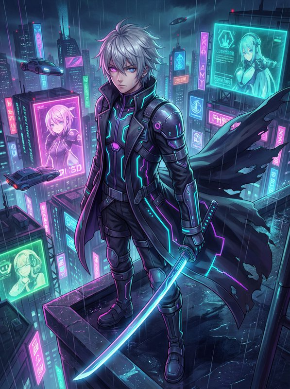 芒果视频动漫-赛博剑客夜行录